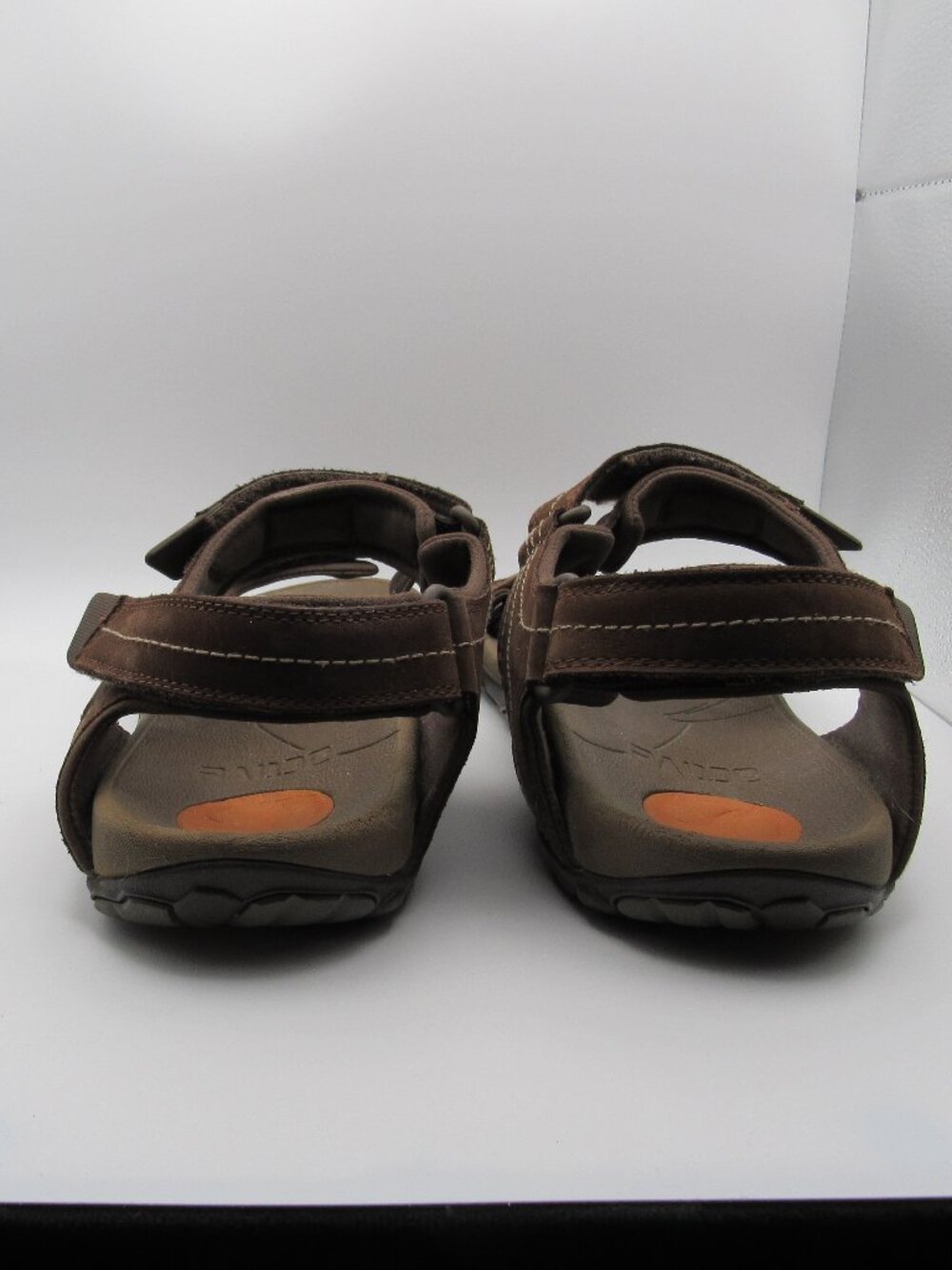 Vionic Brown Boyes Men's Leather Strap Sandals Size 11 - Picture 3 of 14